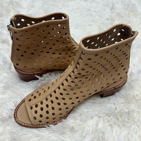 Loeffler Randall Open Toe Ione Perforated Booties - 6.5 - Picture 4 of 8
